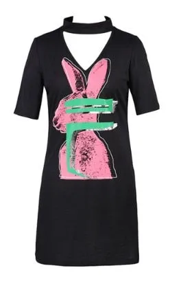 Gothic Summer Halter Loose Dress