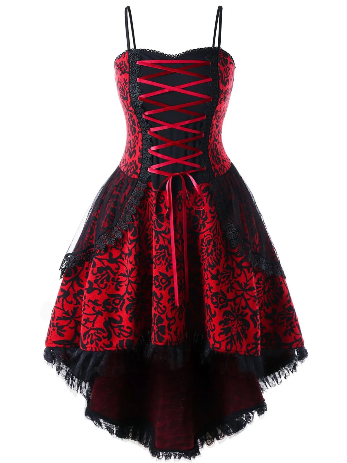 Halloween Gothic Lace Steampunk Dress