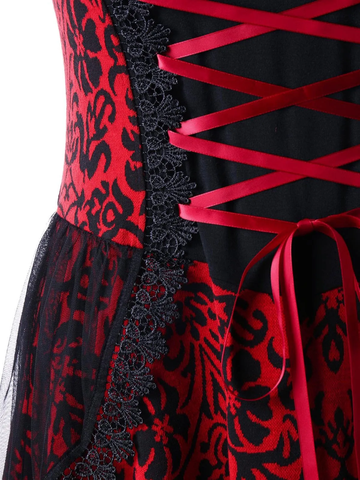 Halloween Gothic Lace Steampunk Dress