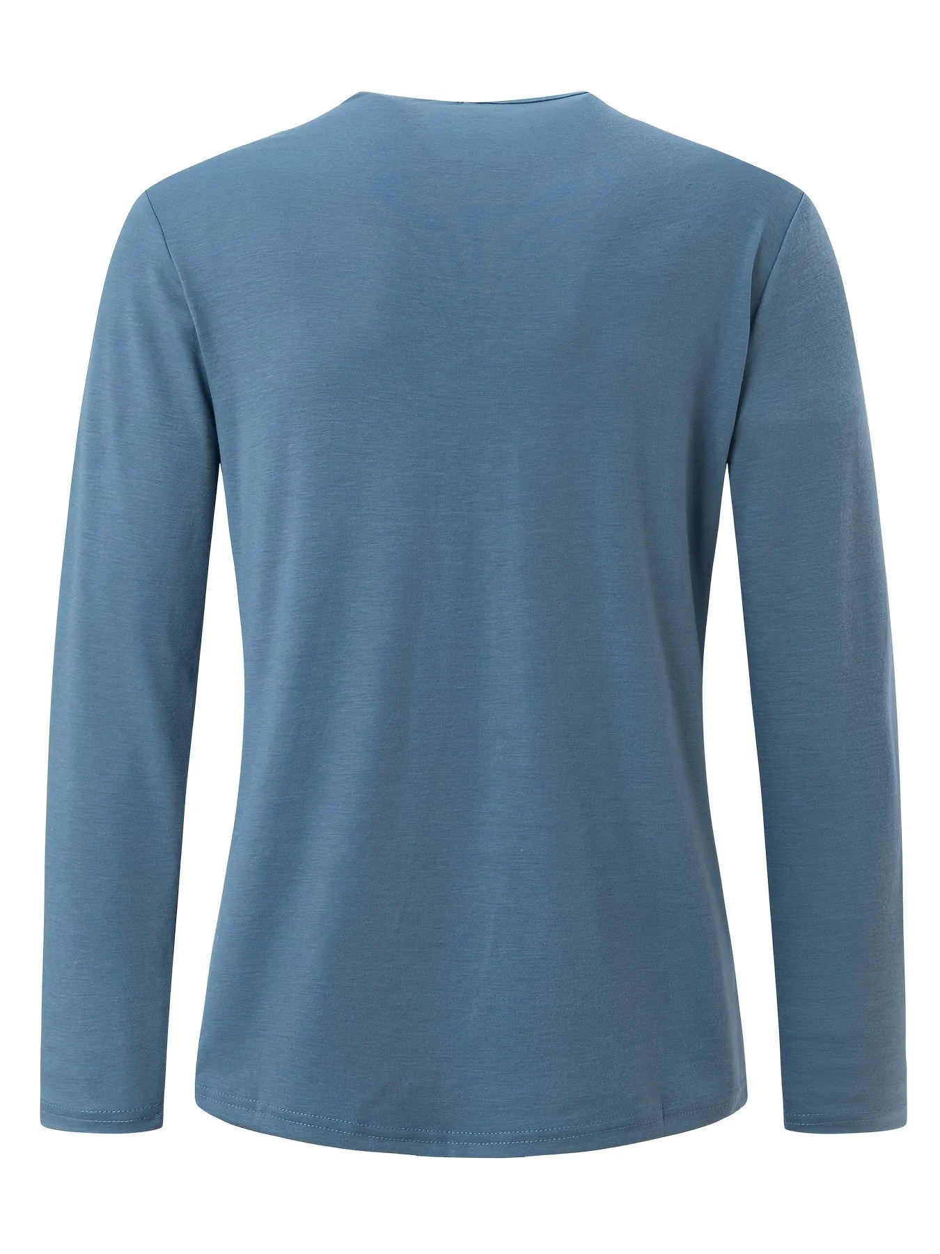 Heeren - Heren Lange Mouw Slim Fit Henley Shirt met Knoopsluiting