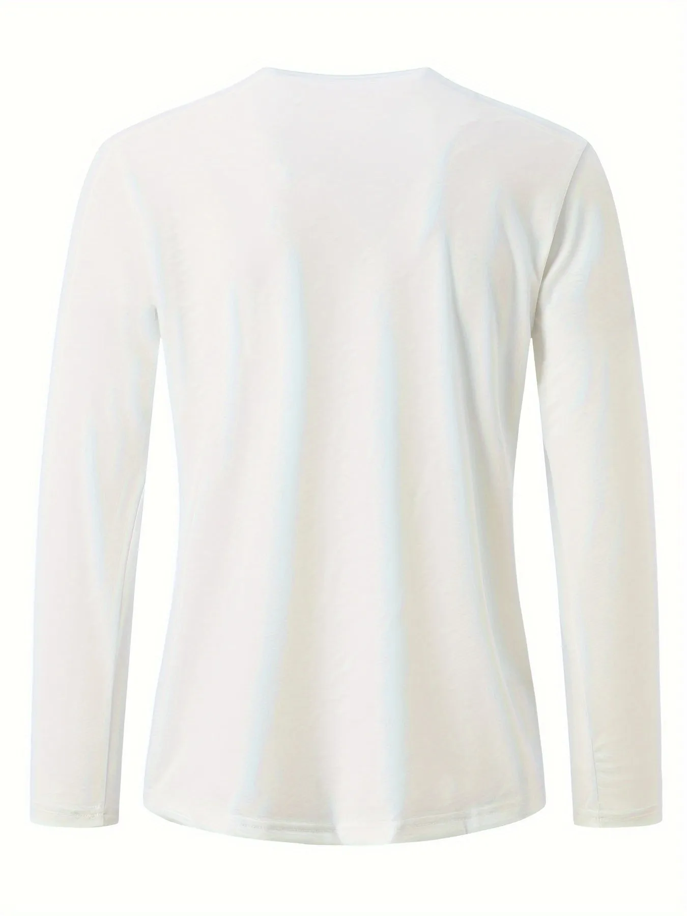 Heeren - Heren Lange Mouw Slim Fit Henley Shirt met Knoopsluiting