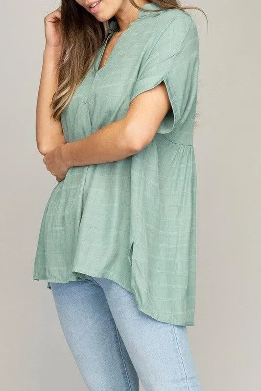 Henley Neck Shirt, Multiple Colors