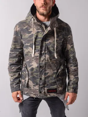 Hooded Camouflage Jacket