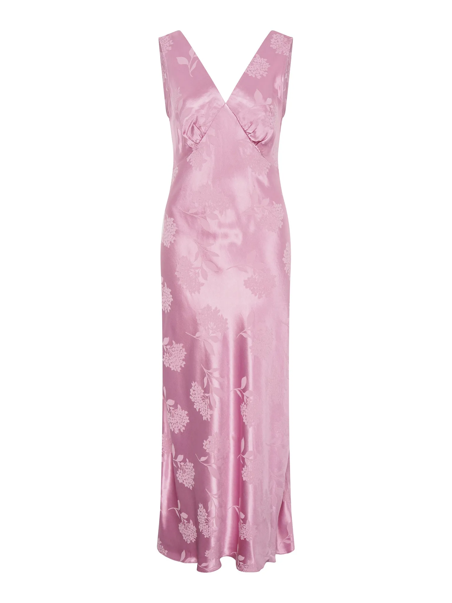 Iris Jacquard Dress in Vintage Pink