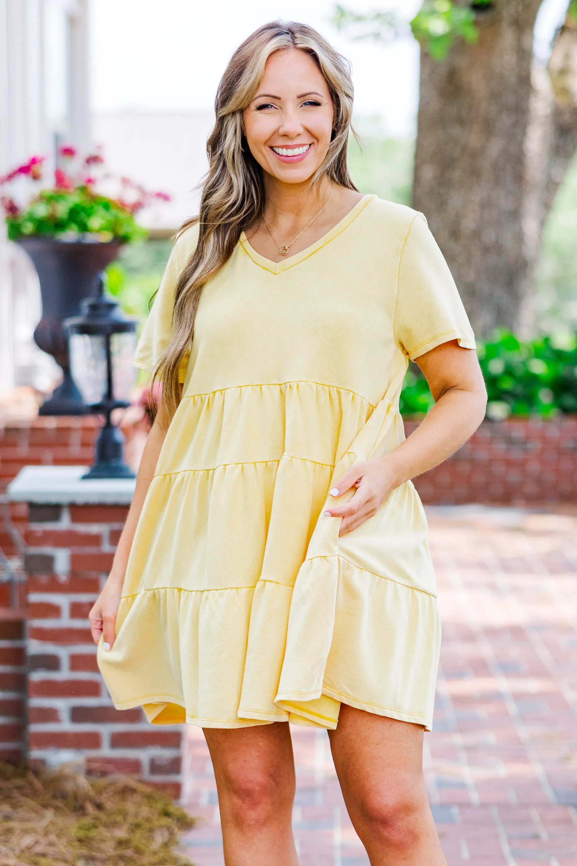 It's Too Complicated Dress, Yellow