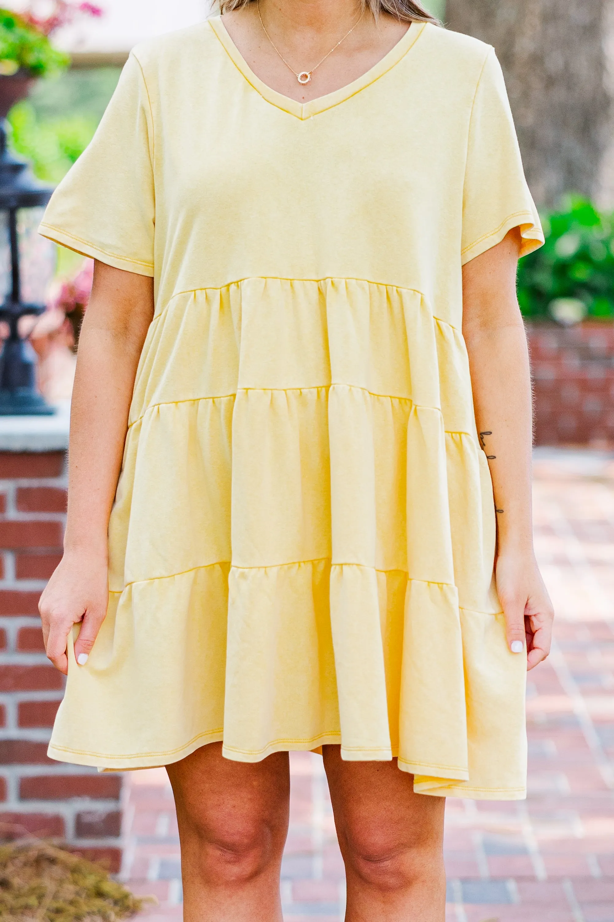 It's Too Complicated Dress, Yellow