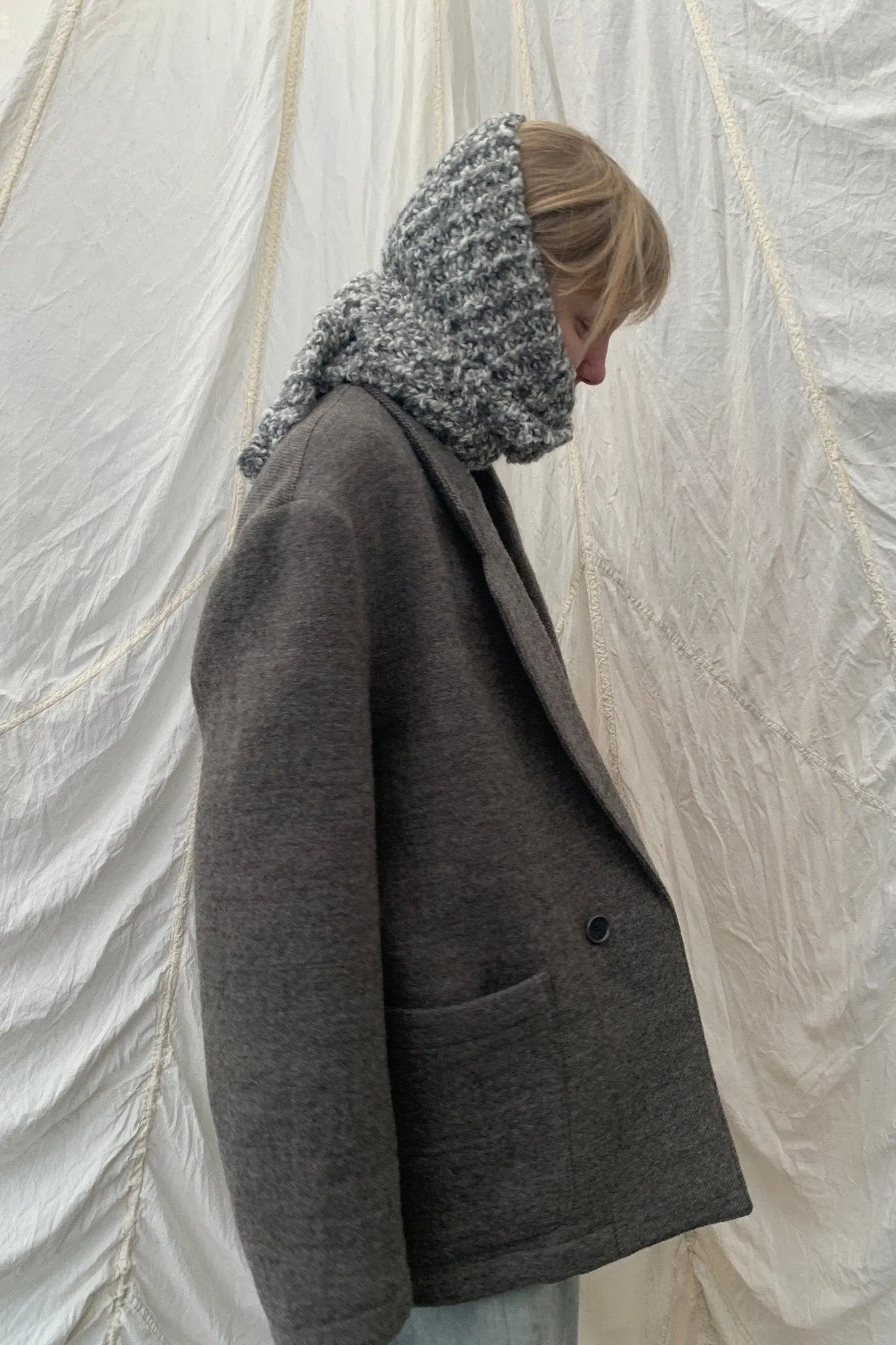 JURI Jacket | Mud Grey Wool
