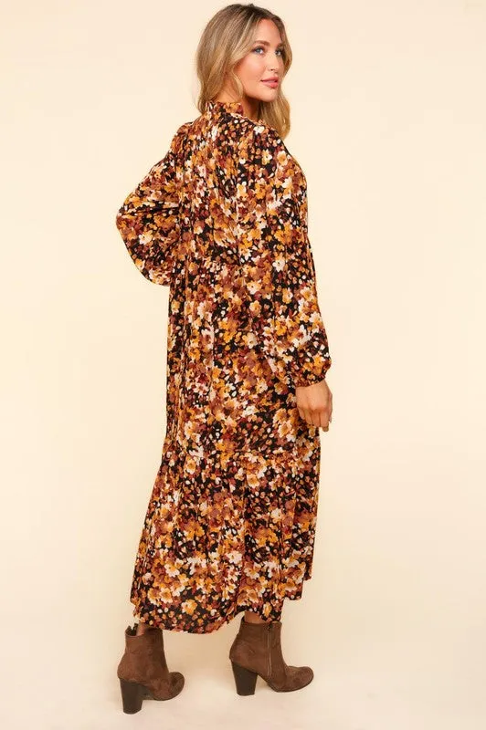 Kayla Floral Fall Dress