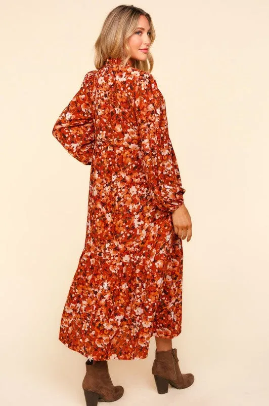 Kayla Floral Fall Dress