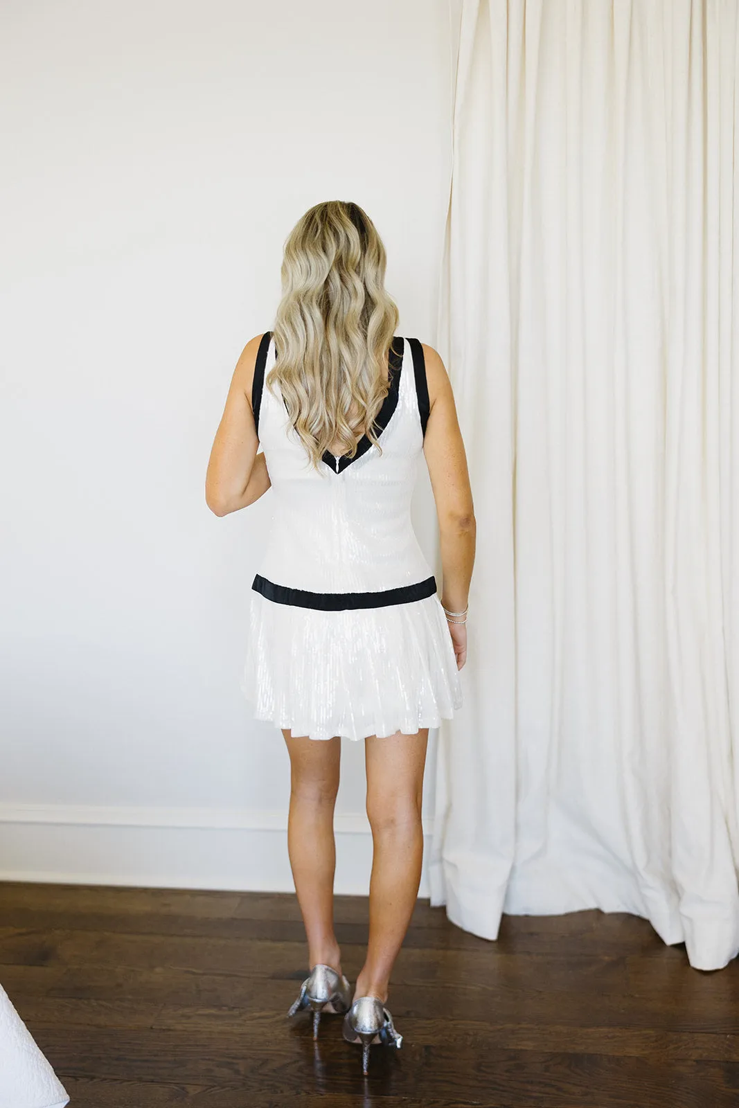 Kendra Mini Dress - Cream/Black