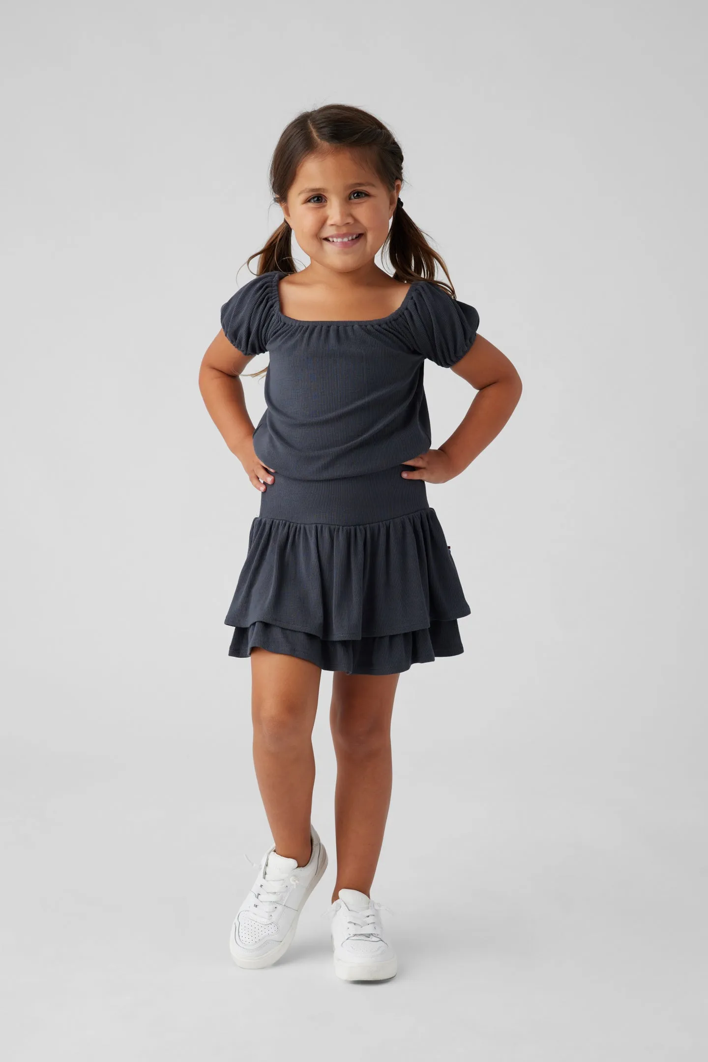 Kids Rib Tier Skirt