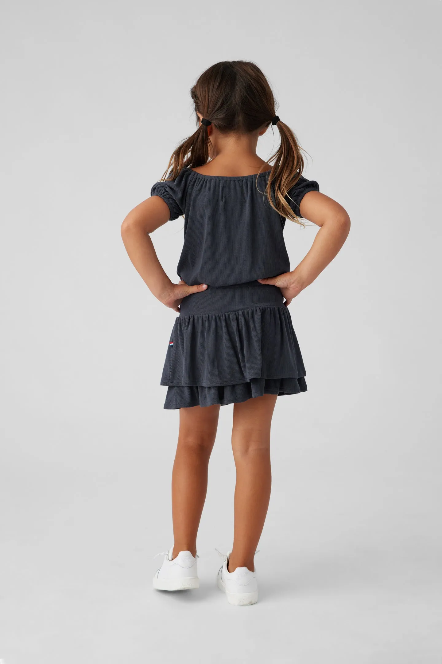 Kids Rib Tier Skirt