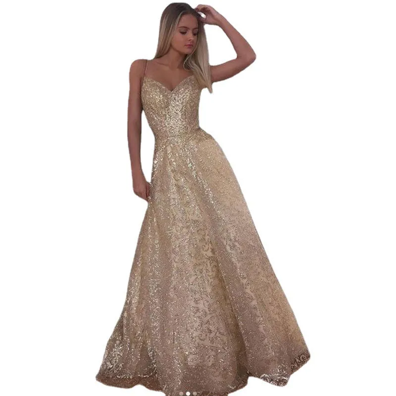 Lady Gaga Dress Sleeveless Gold Sexy Slip Dress