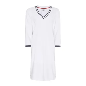 Lilja V-Neck Dress - White