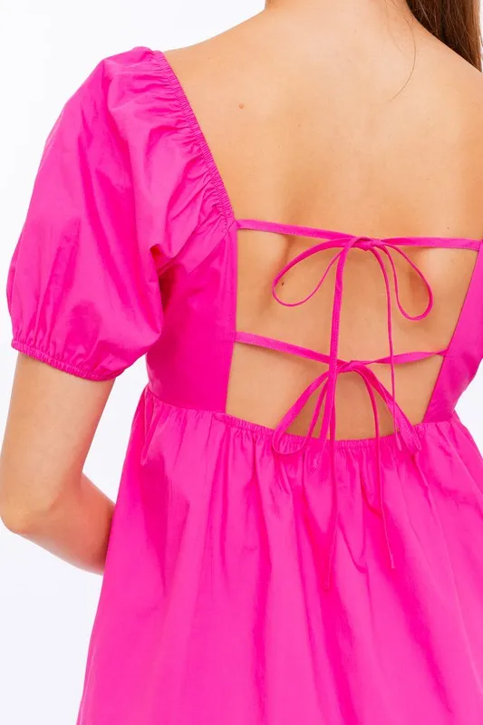 Lillian Puff Sleeve Dress