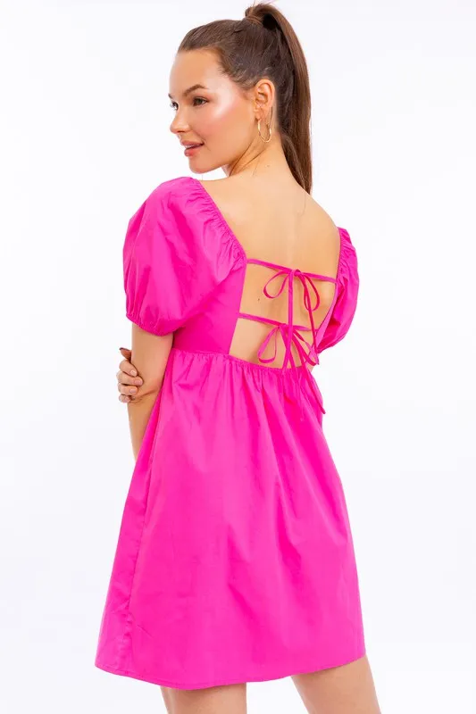 Lillian Puff Sleeve Dress