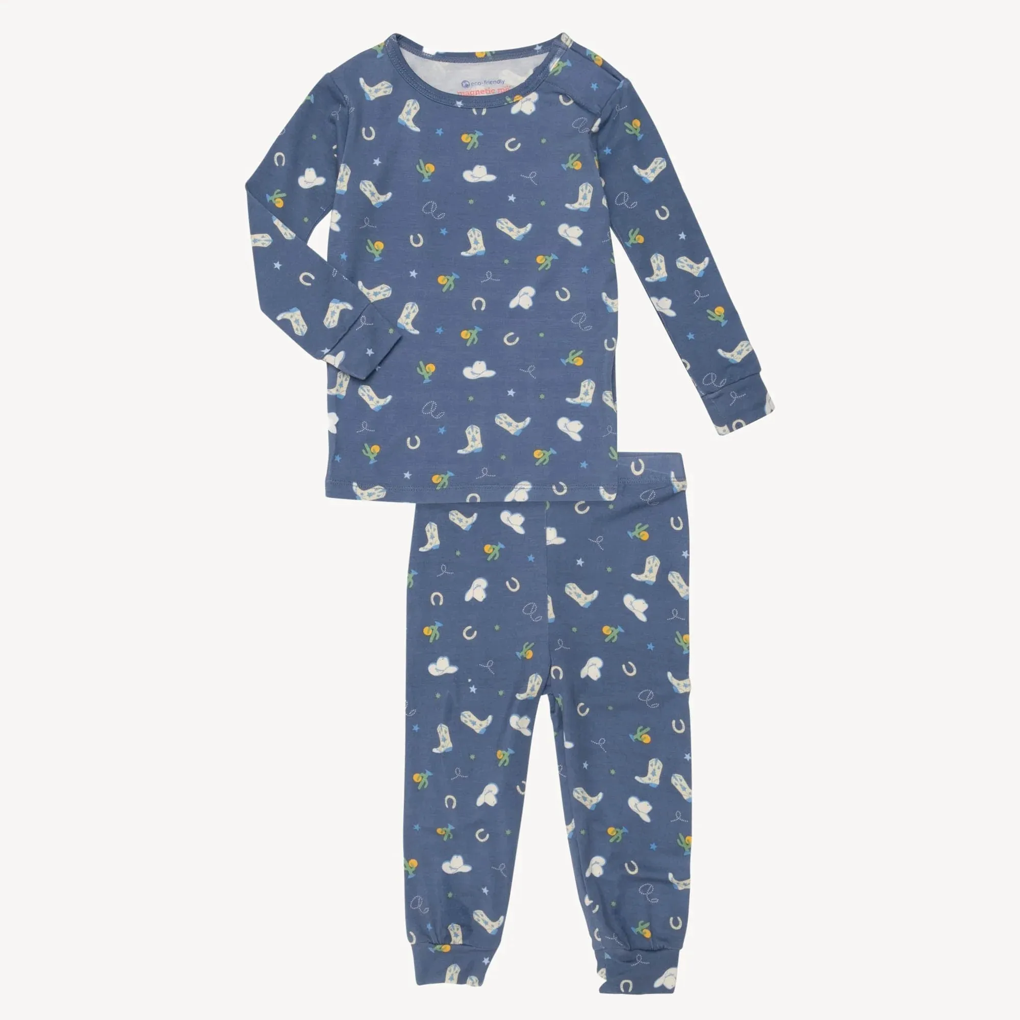 L/S Pajama Set, Rodeo Drive Blue