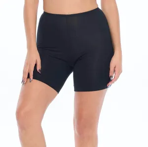 Lux Cotton Anti Thigh Chafing Underwear Short 7" | Black
