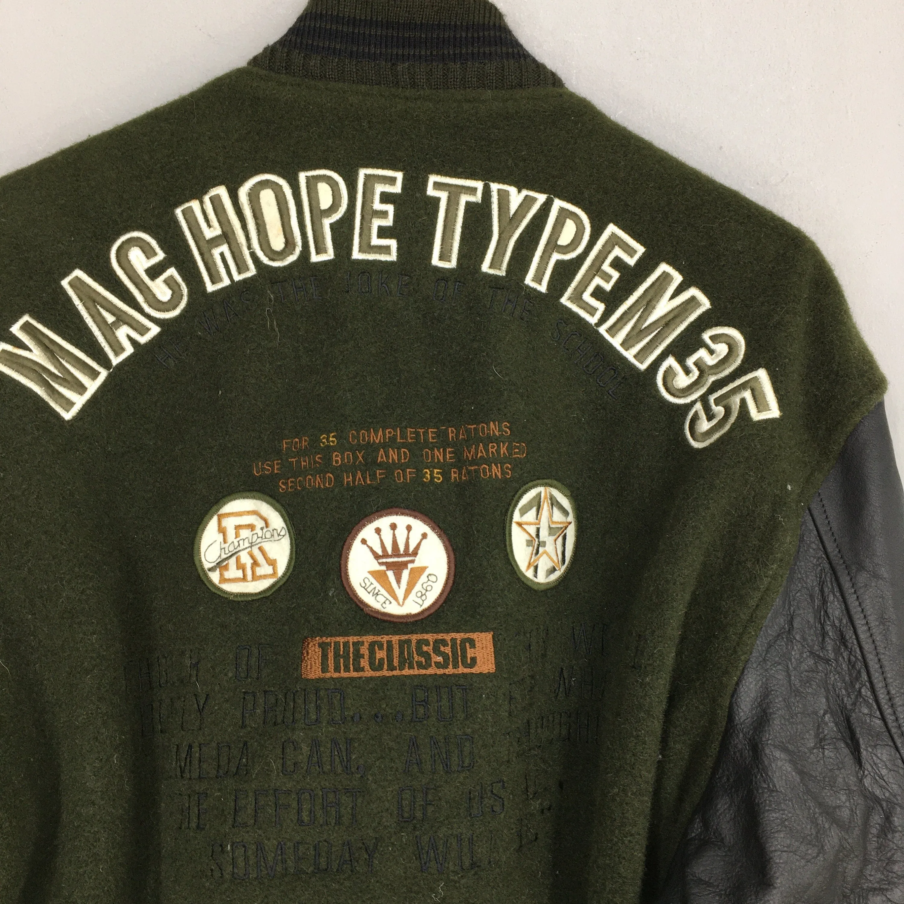 Mac Hope Type M-35 Varsity Wool Jacket Large