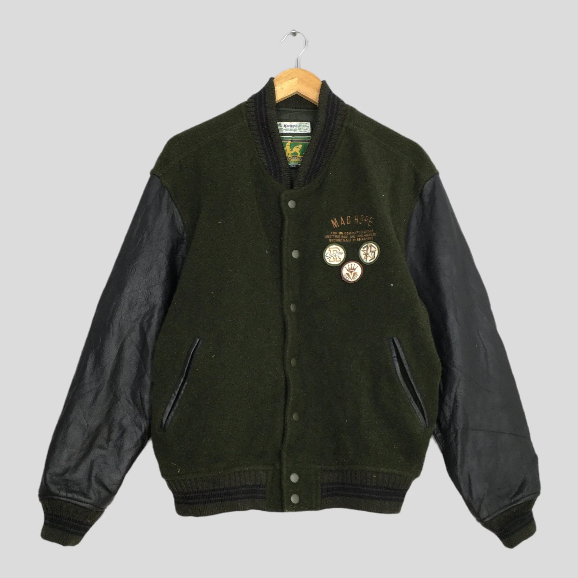 Mac Hope Type M-35 Varsity Wool Jacket Large