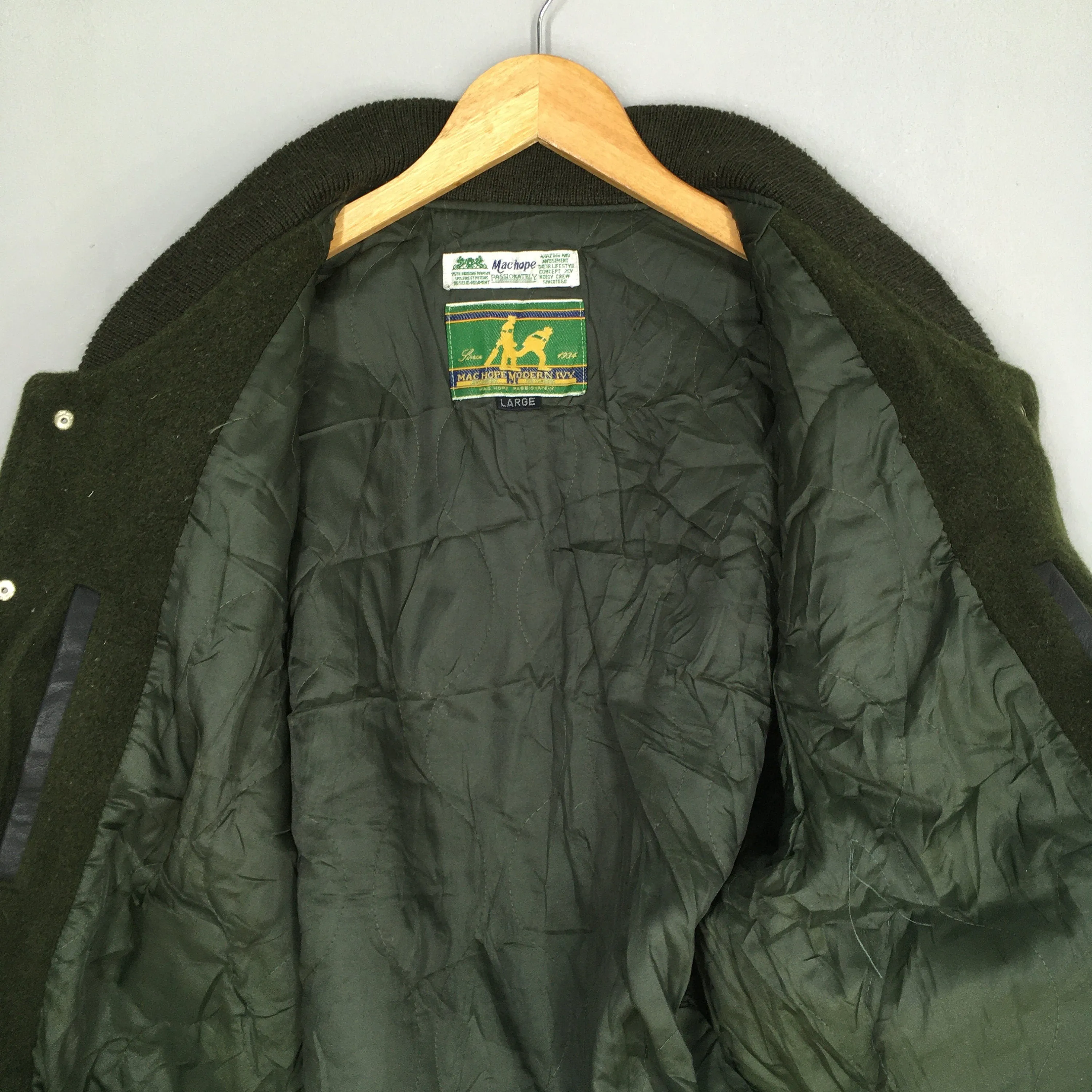 Mac Hope Type M-35 Varsity Wool Jacket Large