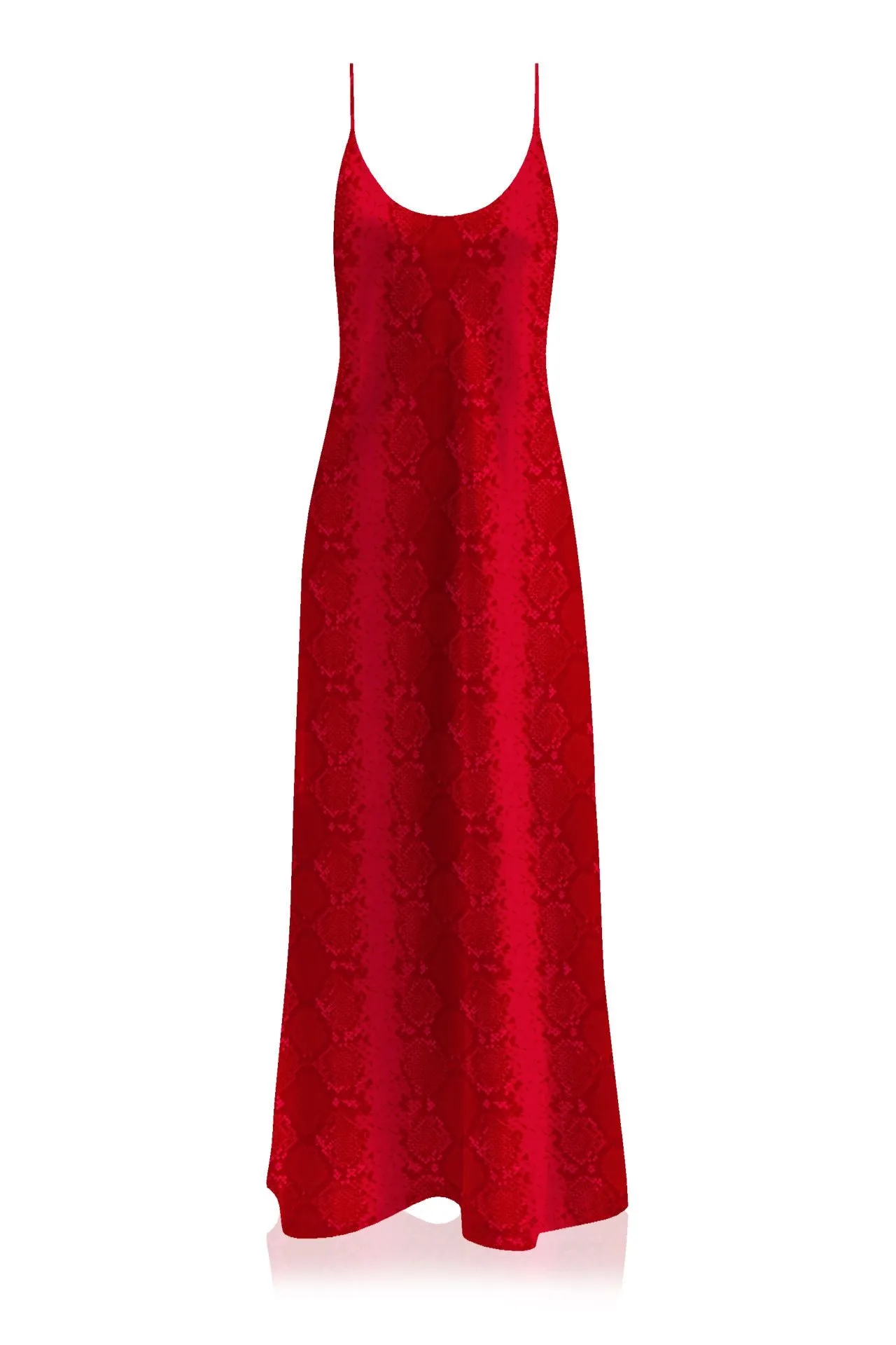 Made with  Vegan Silk  Cami Dress Slip In Blood Stone