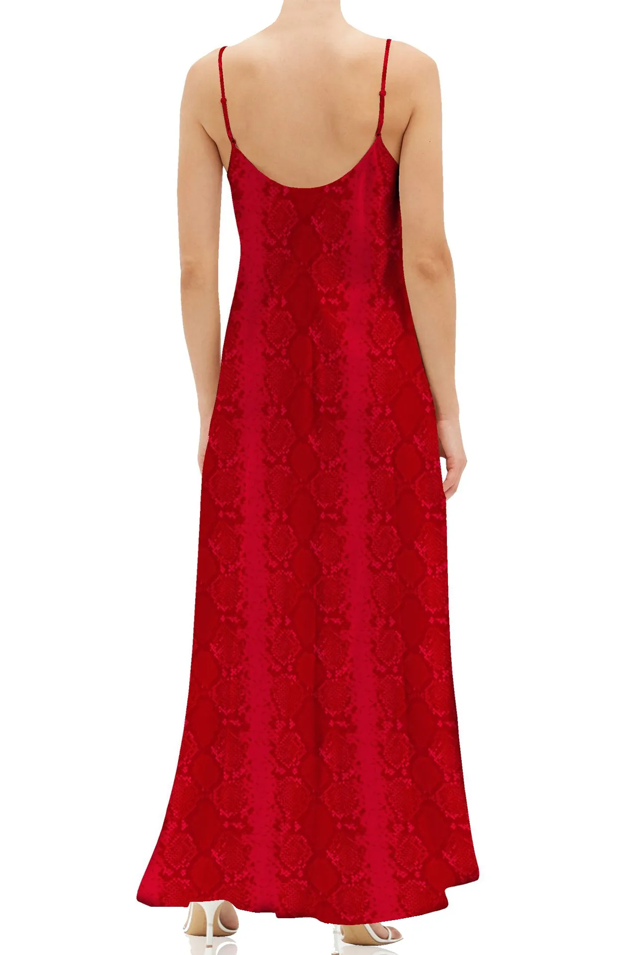 Made with  Vegan Silk  Cami Dress Slip In Blood Stone