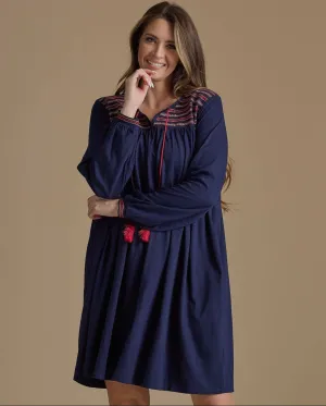 Madeline Tassel Blue Dress | Downeast