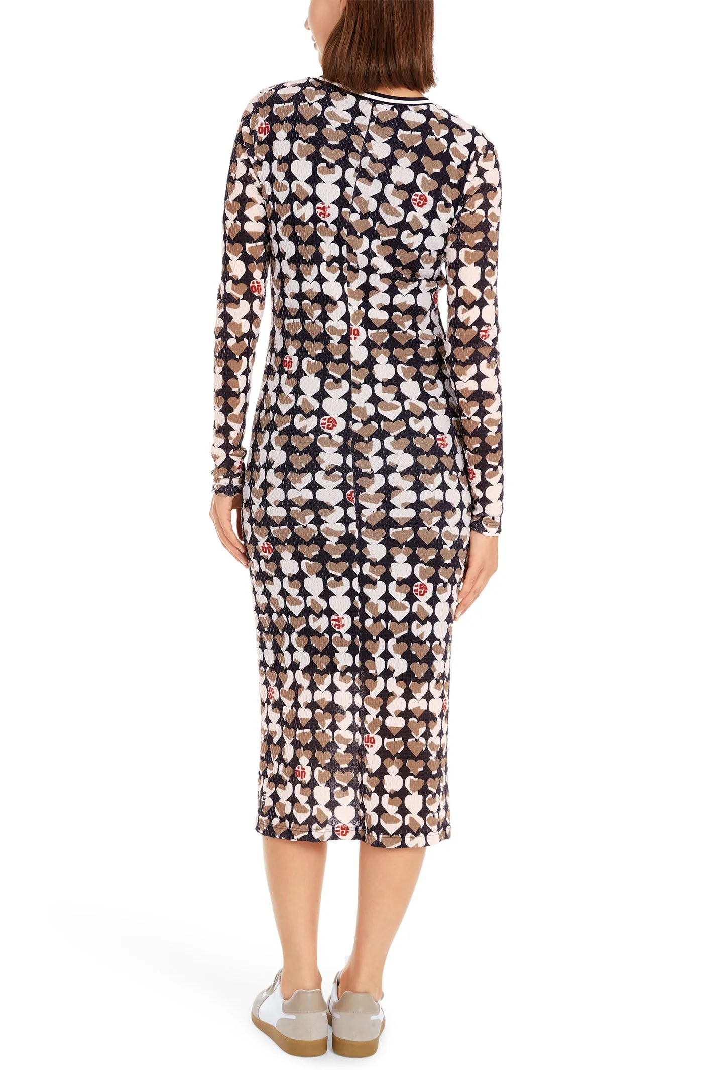 Marc Cain Sports Dress Slim Midi Fit Navy Print YS 21.11 J01 394