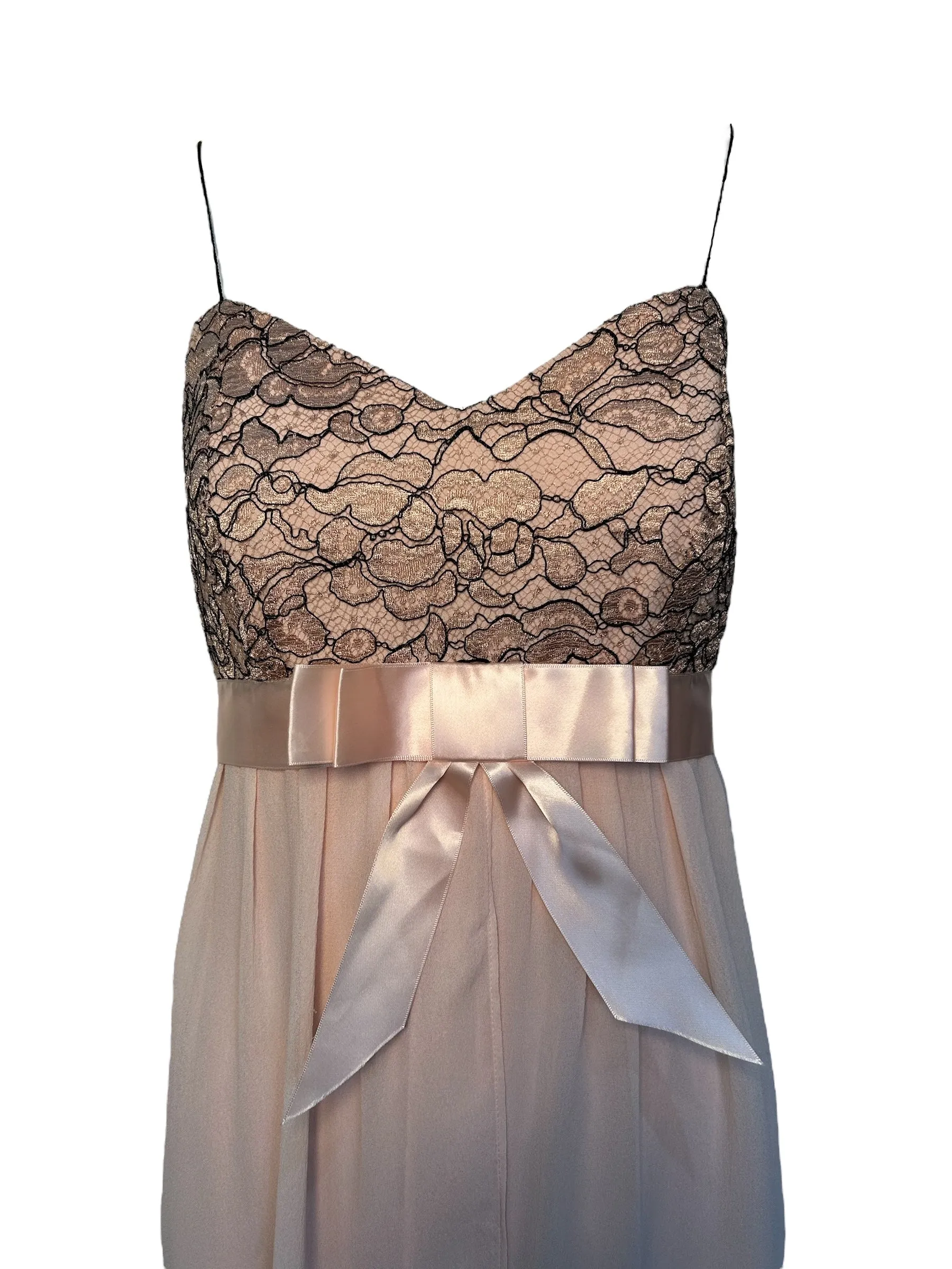 MaxMara Blush Chiffon Babydoll Dress with Matching Jacket