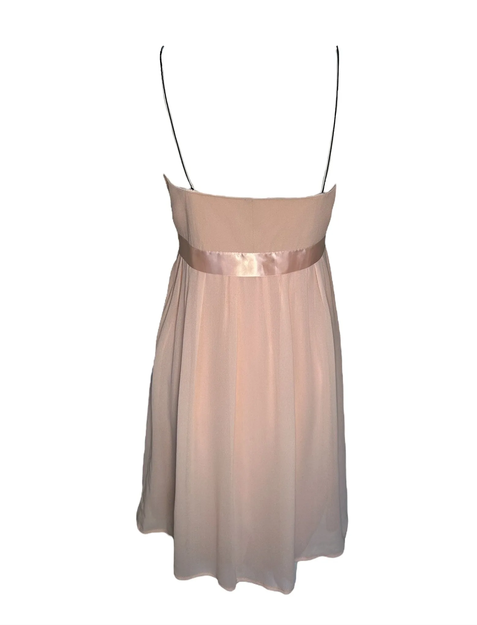 MaxMara Blush Chiffon Babydoll Dress with Matching Jacket