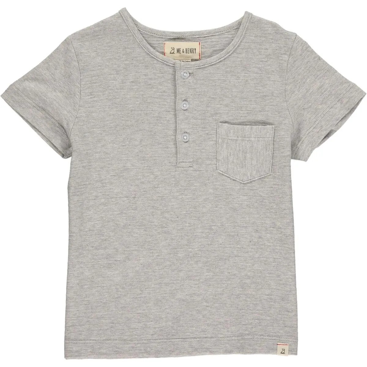 Me & Henry Dodger Henley in Grey