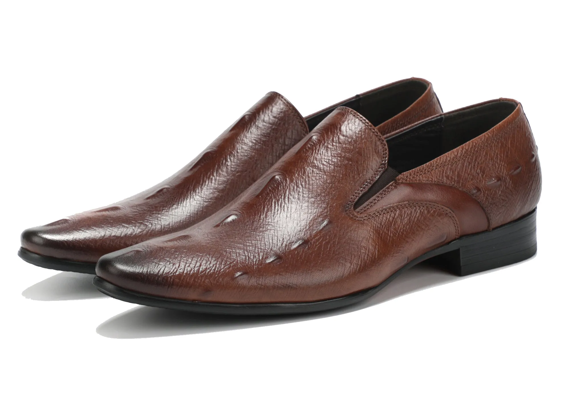 Men's Alligator Slip On Leather Loafers