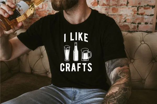 Men's Graphic "I Like Crafts" Beer T-Shirt