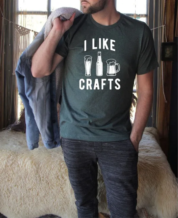 Men's Graphic "I Like Crafts" Beer T-Shirt