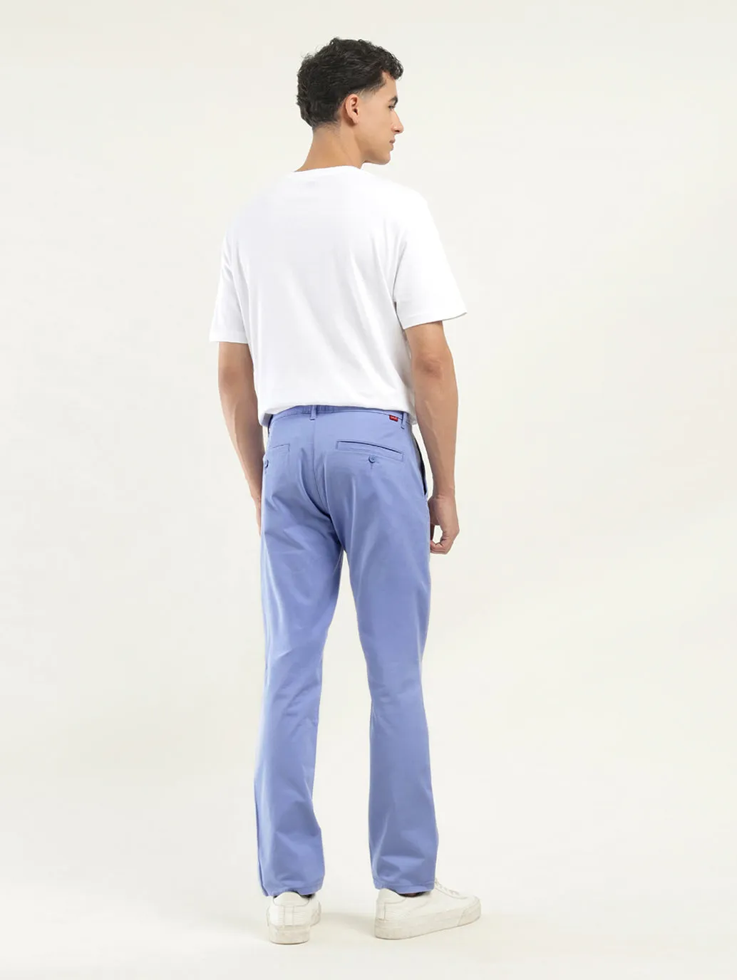 Men's Light Blue Slim Fit Chinos