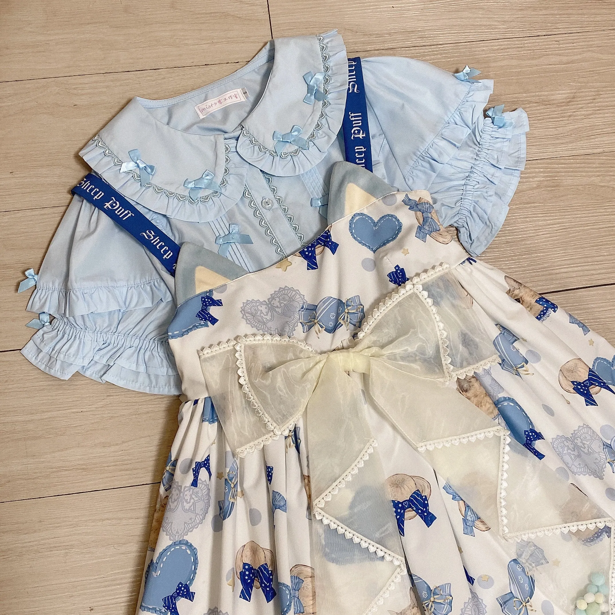 MIST~Creamy Condensed Milk~Kawaii Lolita Shirt Soft Girl Short-sleeved