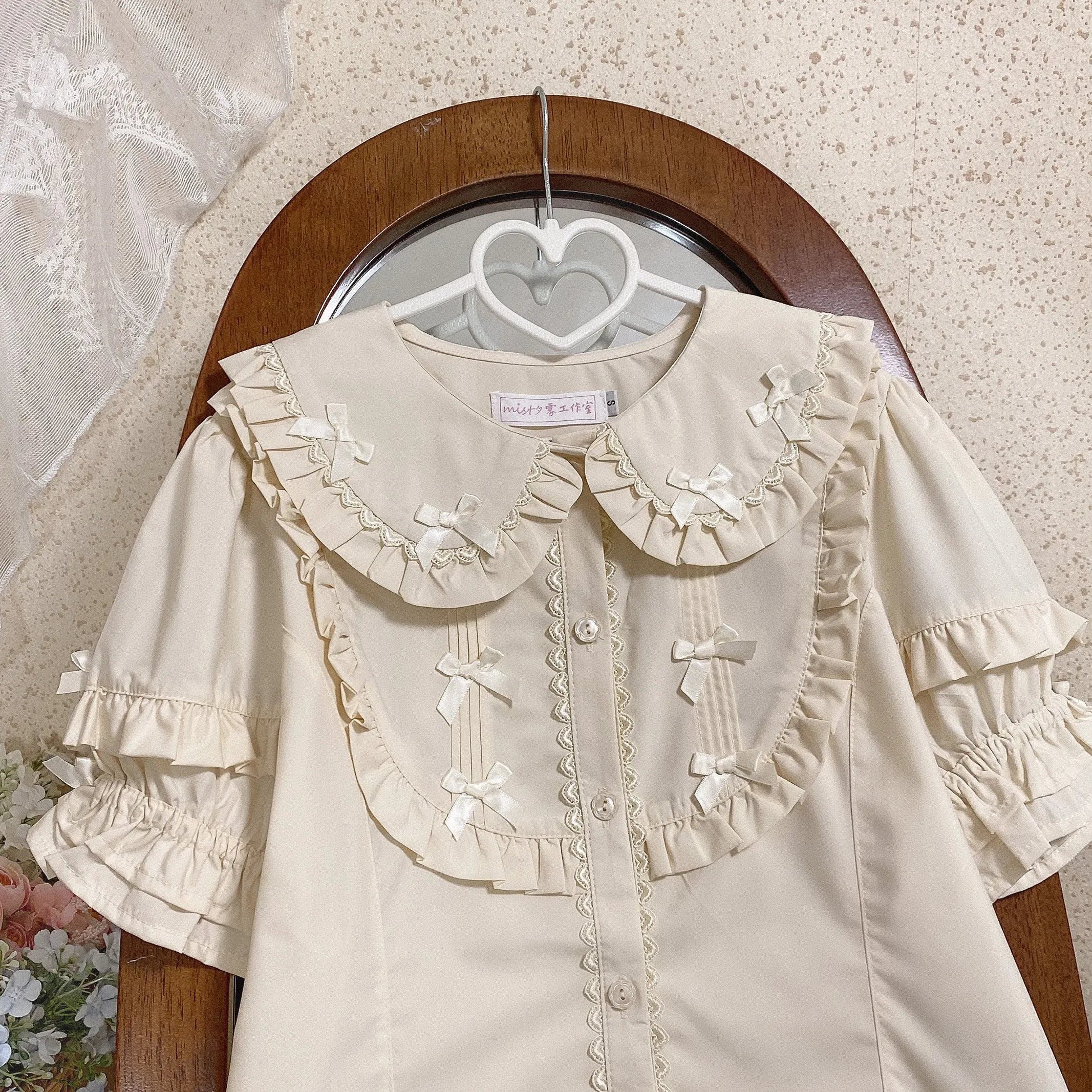 MIST~Creamy Condensed Milk~Kawaii Lolita Shirt Soft Girl Short-sleeved