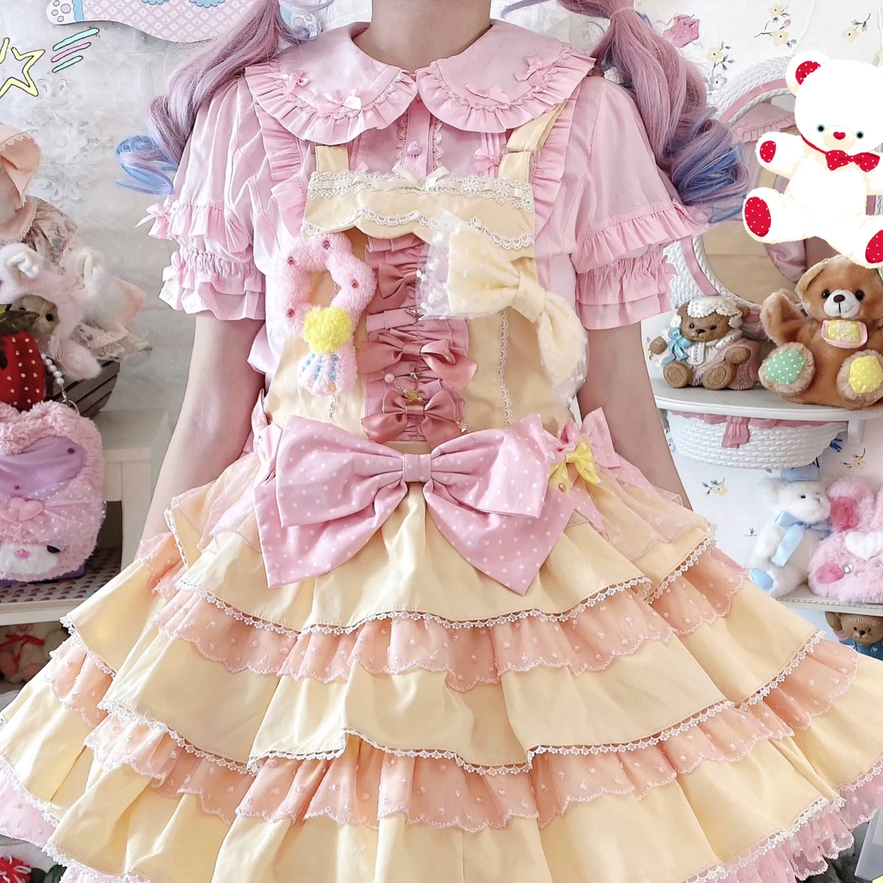 MIST~Creamy Condensed Milk~Kawaii Lolita Shirt Soft Girl Short-sleeved