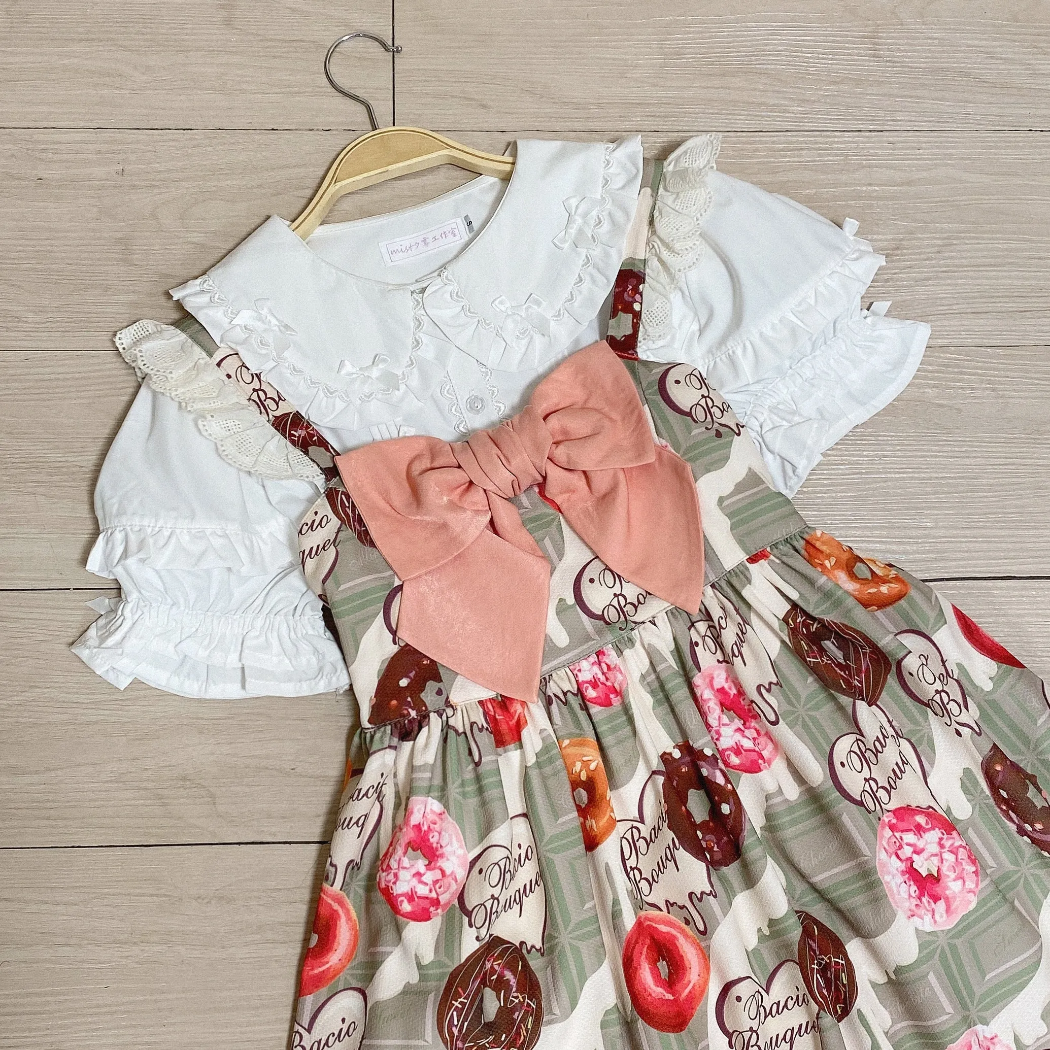 MIST~Creamy Condensed Milk~Kawaii Lolita Shirt Soft Girl Short-sleeved