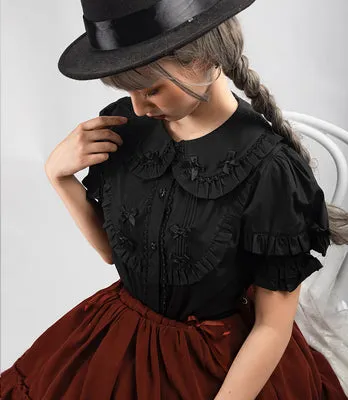MIST~Creamy Condensed Milk~Kawaii Lolita Shirt Soft Girl Short-sleeved