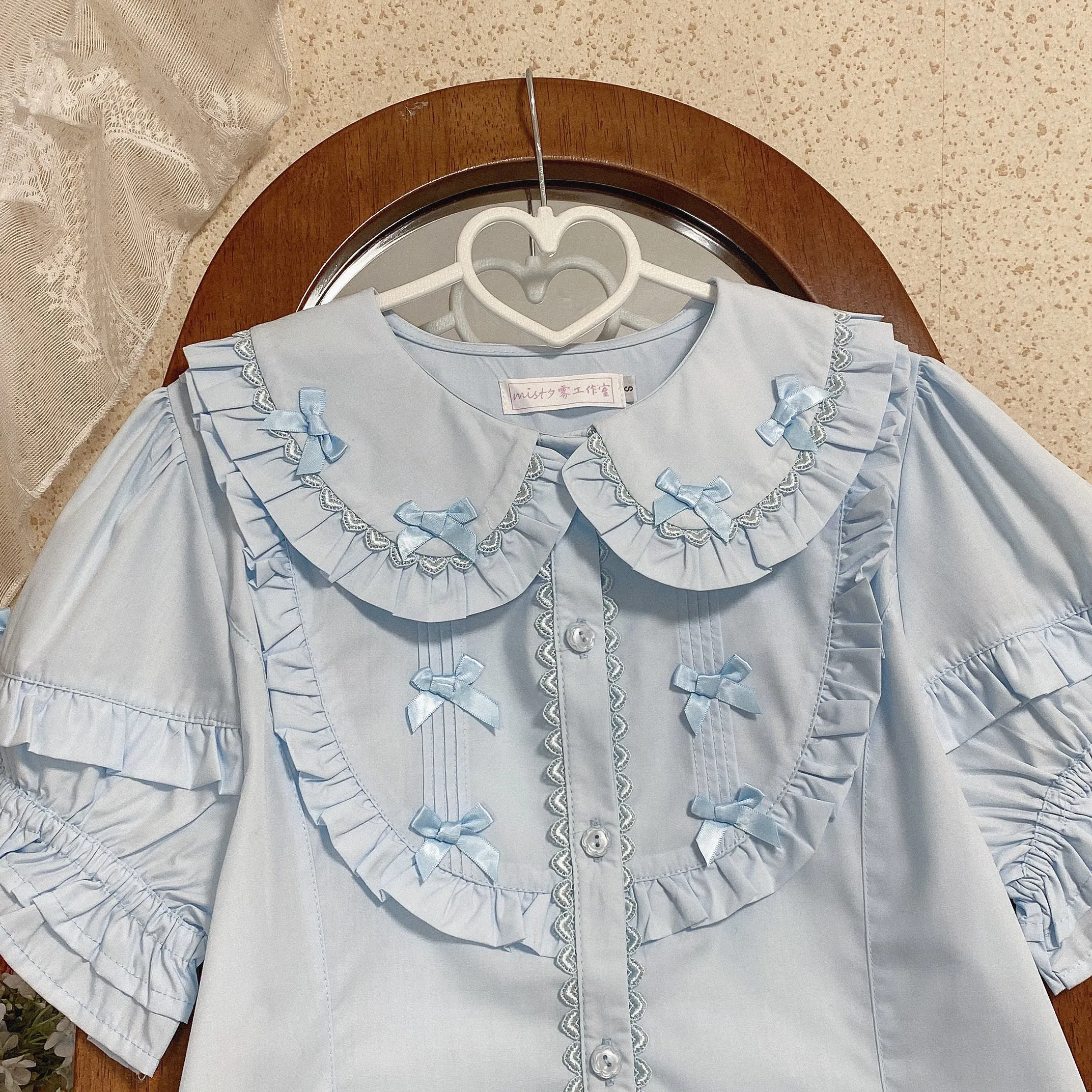 MIST~Creamy Condensed Milk~Kawaii Lolita Shirt Soft Girl Short-sleeved