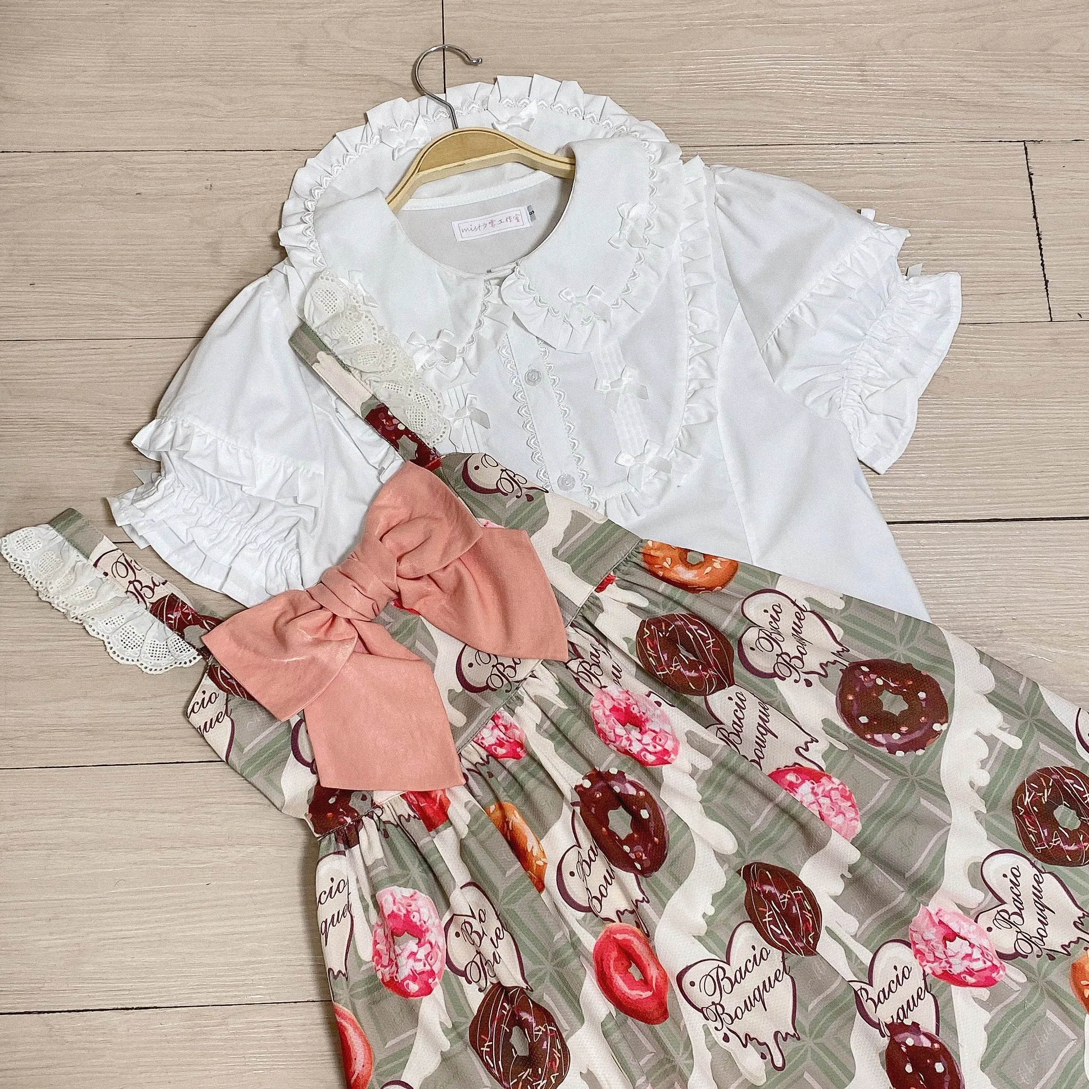 MIST~Creamy Condensed Milk~Kawaii Lolita Shirt Soft Girl Short-sleeved
