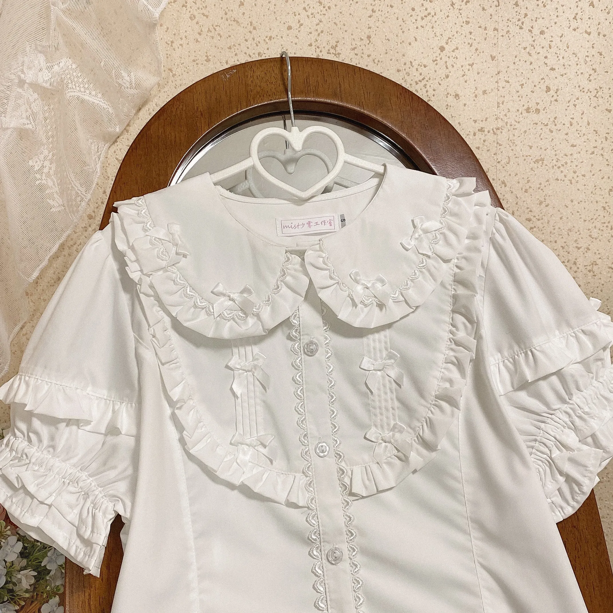 MIST~Creamy Condensed Milk~Kawaii Lolita Shirt Soft Girl Short-sleeved