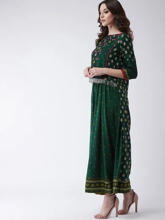 Mughal High-Low Top With Kalidaar Palazzo Set