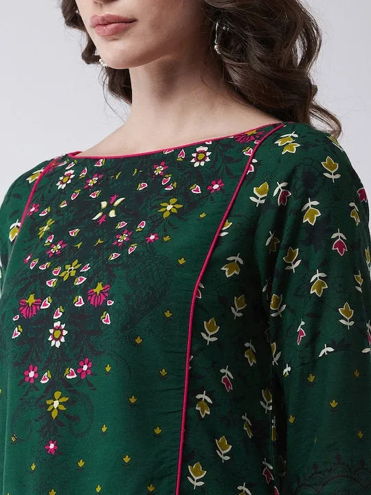 Mughal High-Low Top With Kalidaar Palazzo Set