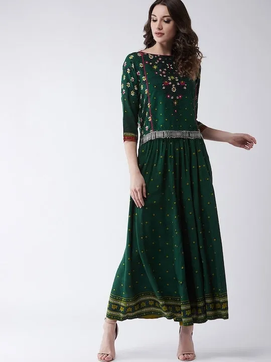 Mughal High-Low Top With Kalidaar Palazzo Set