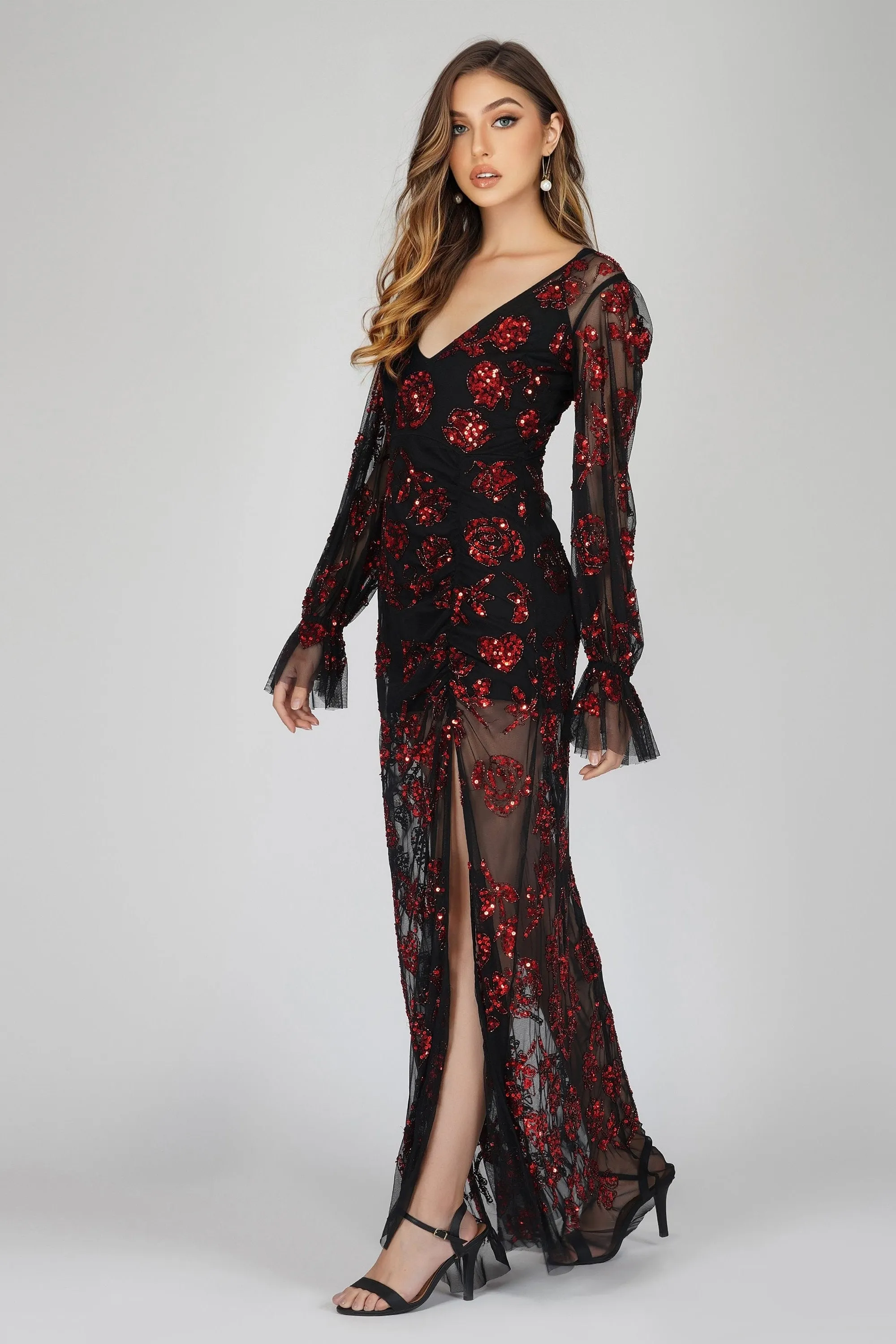 Nerissa Rose Embellished Maxi Dress