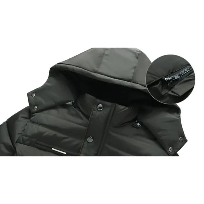 Pakheer - Parka Winterjas Heren – Warm Gevoerd met Capuchon en Waterafstotend