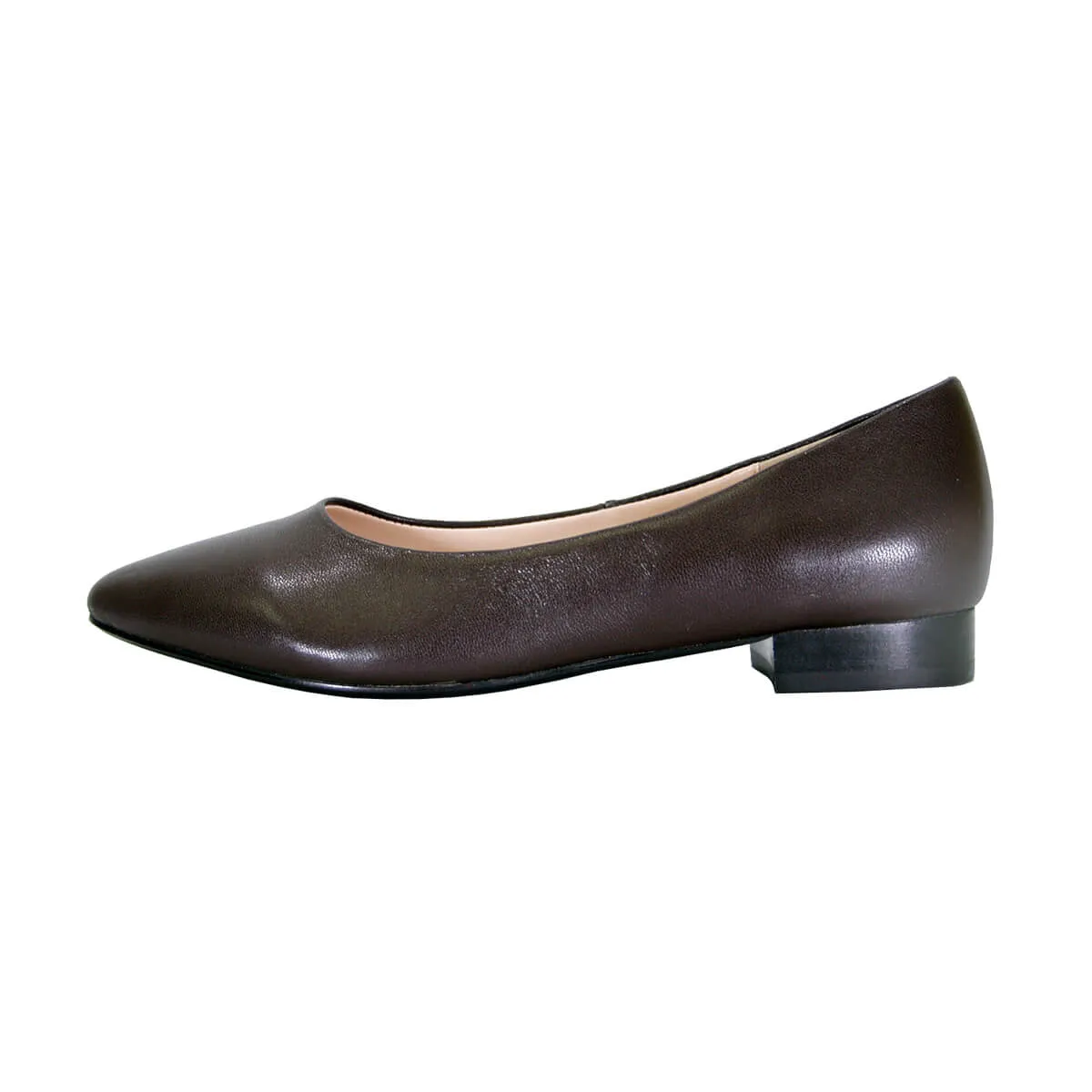 PEERAGE Tasha Women's Wide Width Dress Casual Slip-on Leather Flats